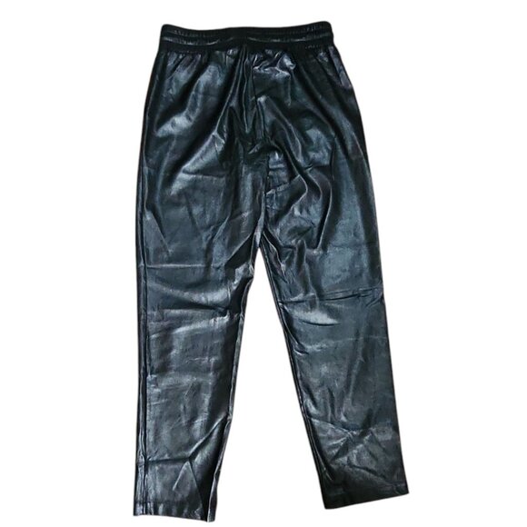 Ann Taylor Loft Pants Womens Size MT Medium Tall Pull On Faux Leather Pockets - Picture 5 of 5